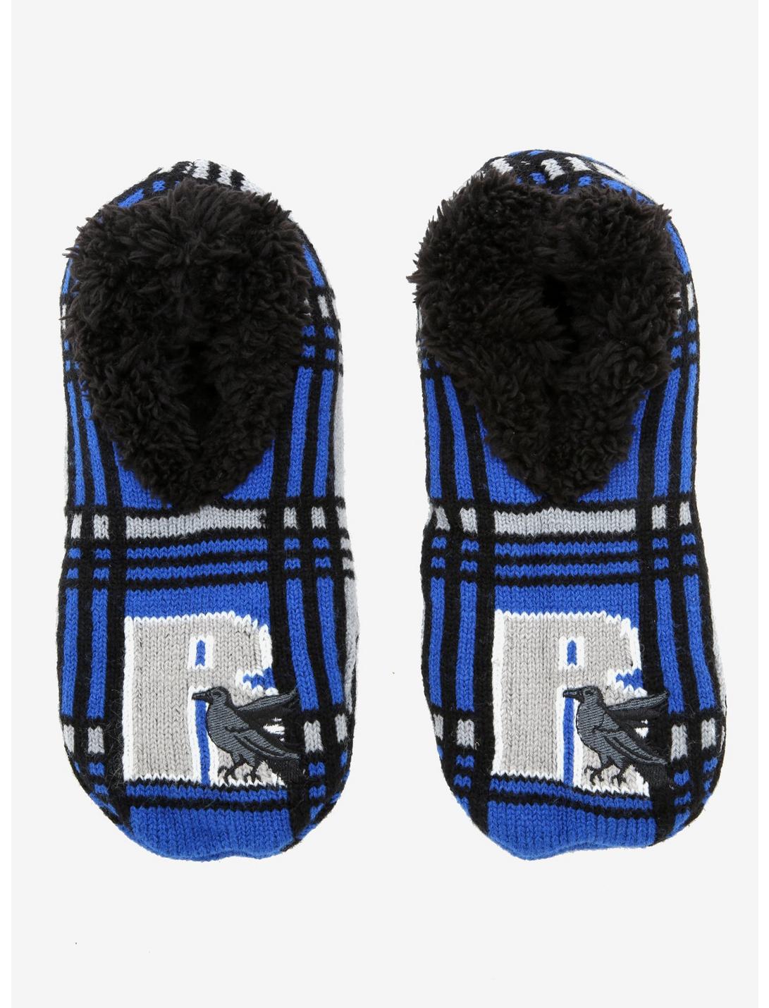 Harry Potter Ravenclaw Plaid Slipper Socks - BoxLunch Exclusive, , hi-res