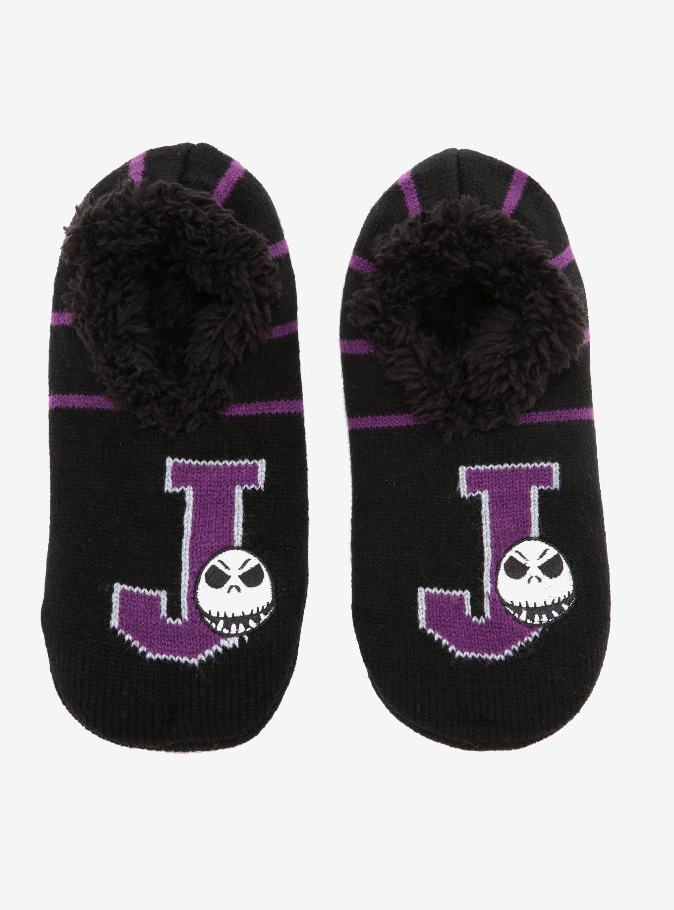 Disney The Nightmare Before Christmas Collegiate Slipper Socks - BoxLunch Exclusive, , hi-res