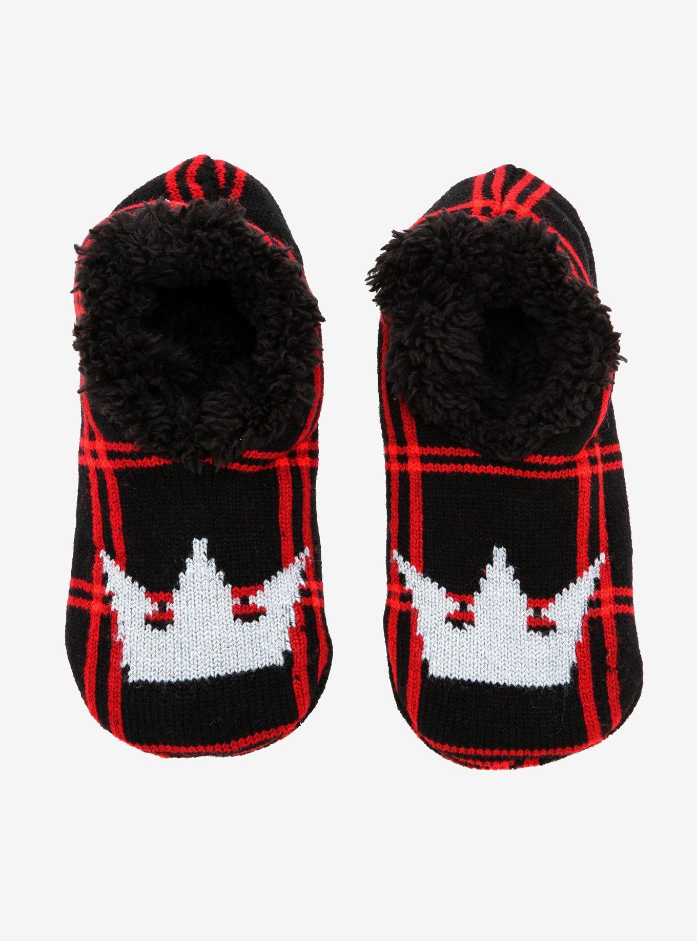 Disney Kingdom Hearts Crown Slipper Socks - BoxLunch Exclusive, , hi-res
