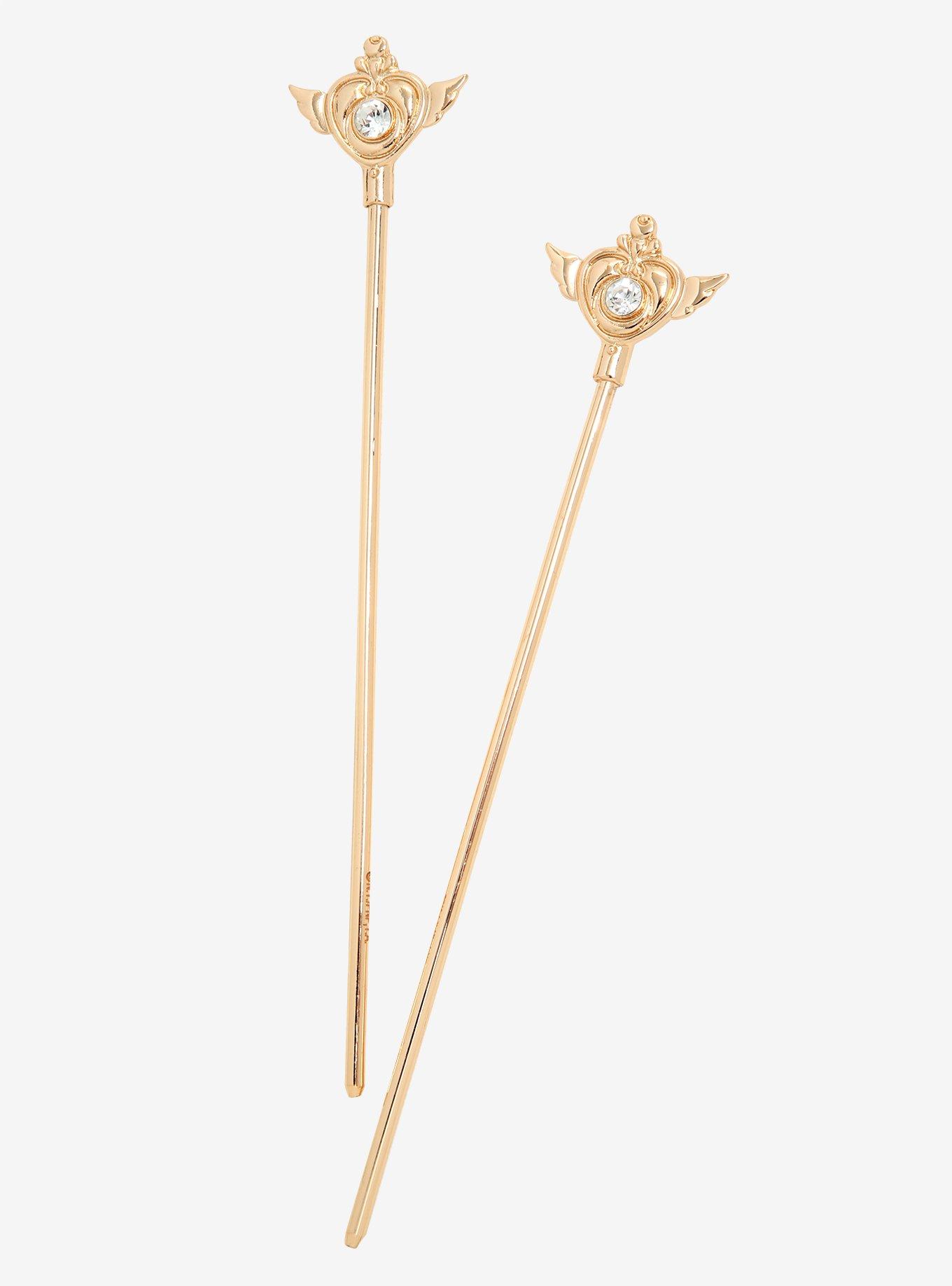 Sailor Moon Crisis Moon Hair Sticks, , hi-res