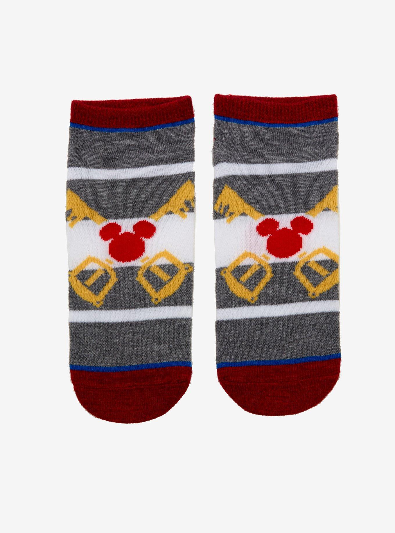 Disney Kingdom Hearts Mickey Keyblade No-Show Socks, , hi-res
