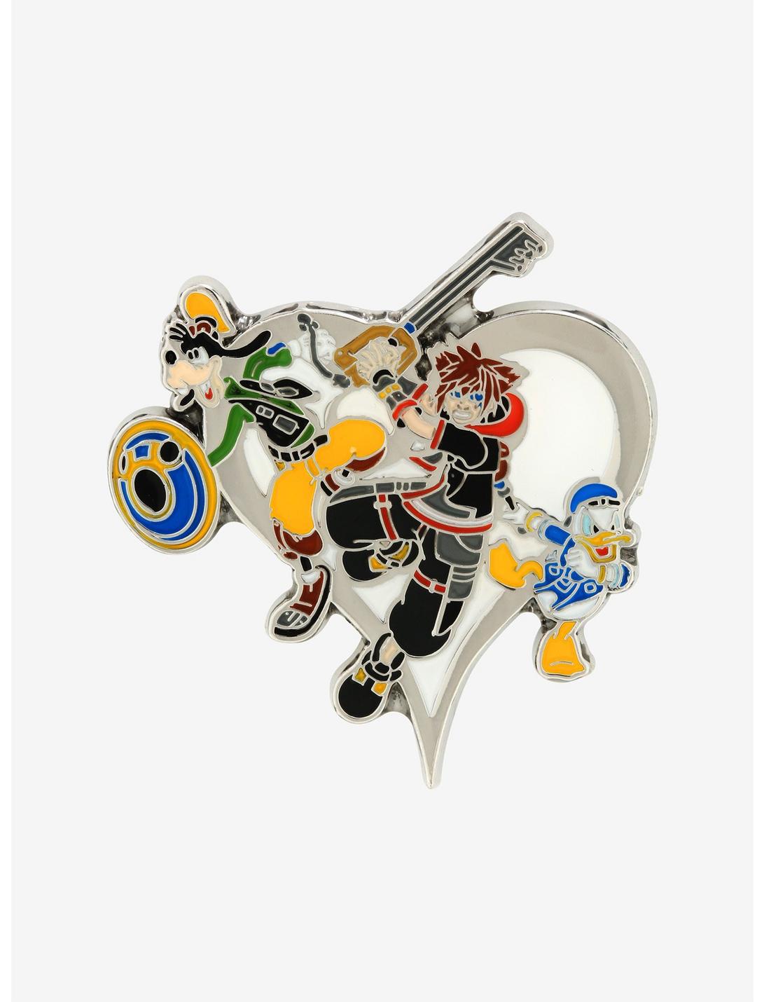 Loungefly Disney Kingdom Hearts Goofy Sora Donald Enamel Pin - BoxLunch Exclusive, , hi-res