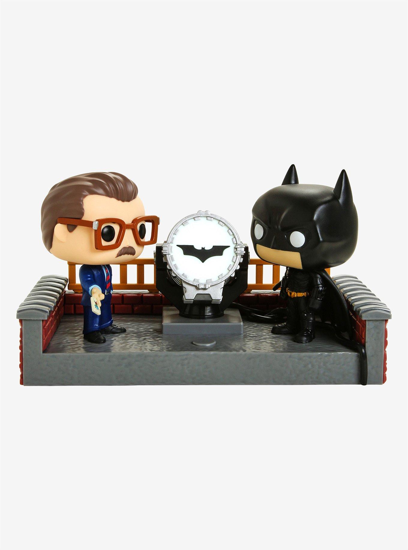 Funko Pop! Movie Moments DC Comics Batman and Commissioner Gordon (Batman Begins) 80th Anniversary Light-Up Vinyl Collectibles, , hi-res