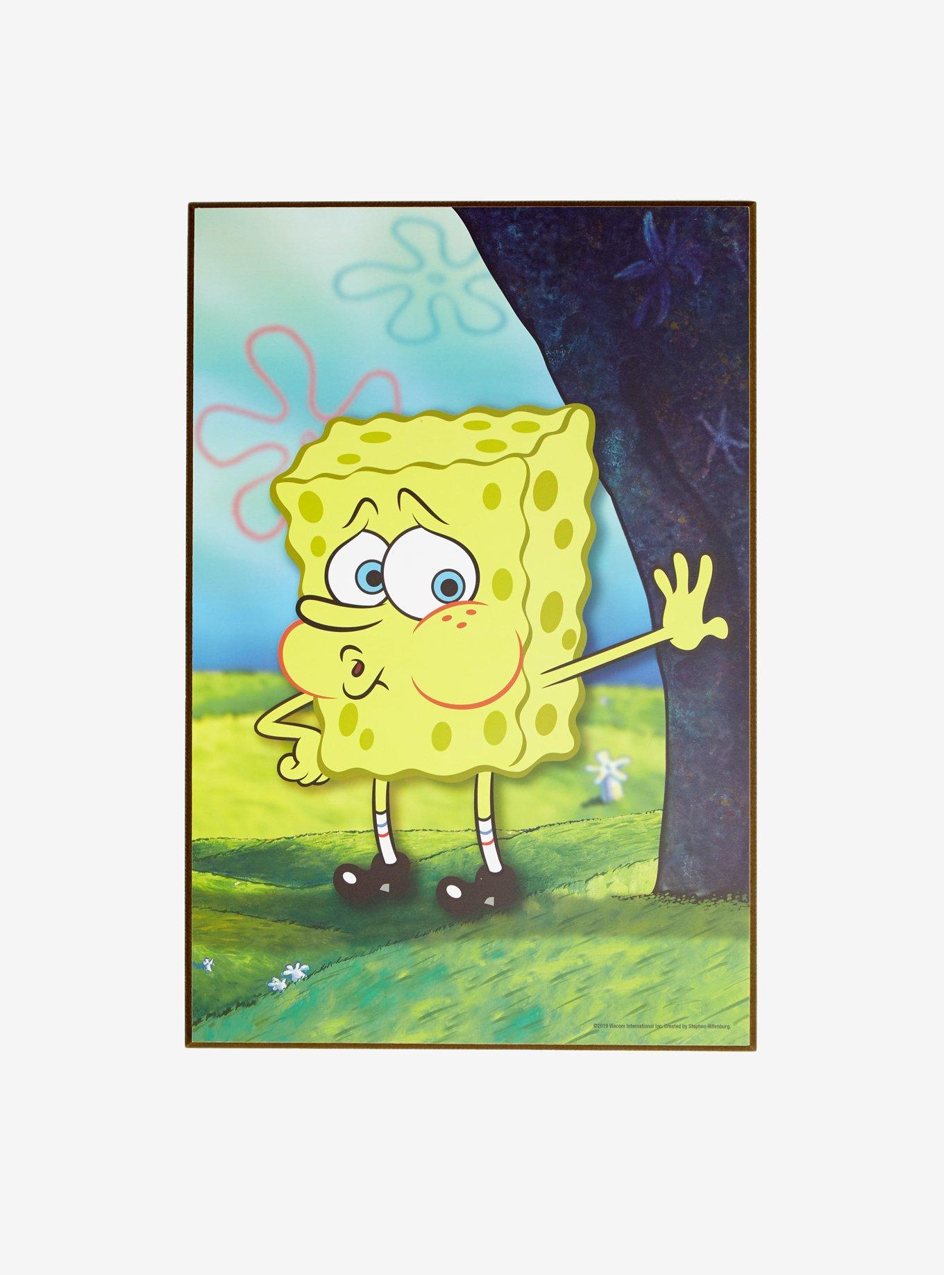 SpongeBob SquarePants Naked Tired Wood Wall Art, , hi-res