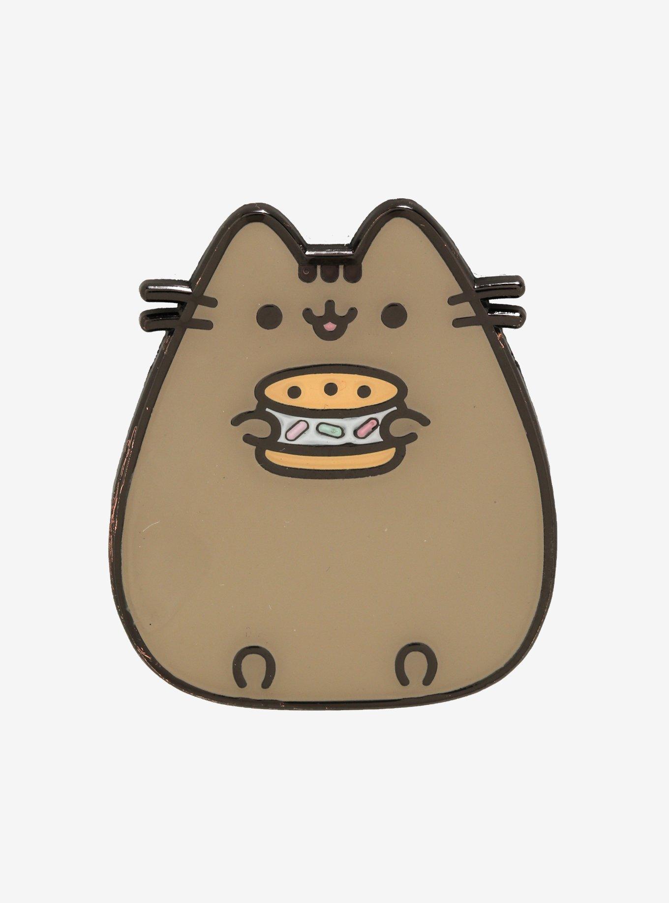 Pusheen Ice Cream Sandwich Enamel Pin, , hi-res