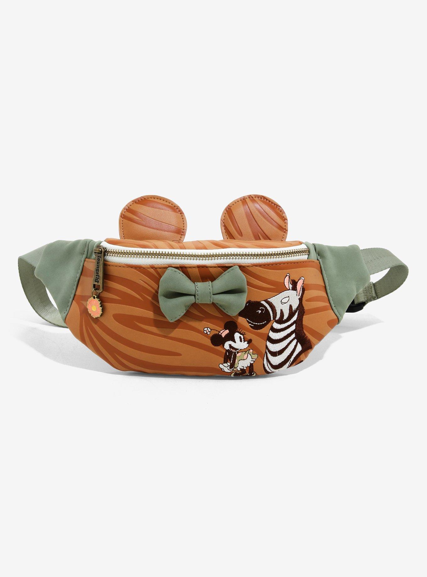 Loungefly Disney Minnie Mouse Zebra Fanny Pack BoxLunch Exclusive