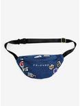 Friends Icon Patches Denim Fanny Pack - BoxLunch Exclusive, , hi-res