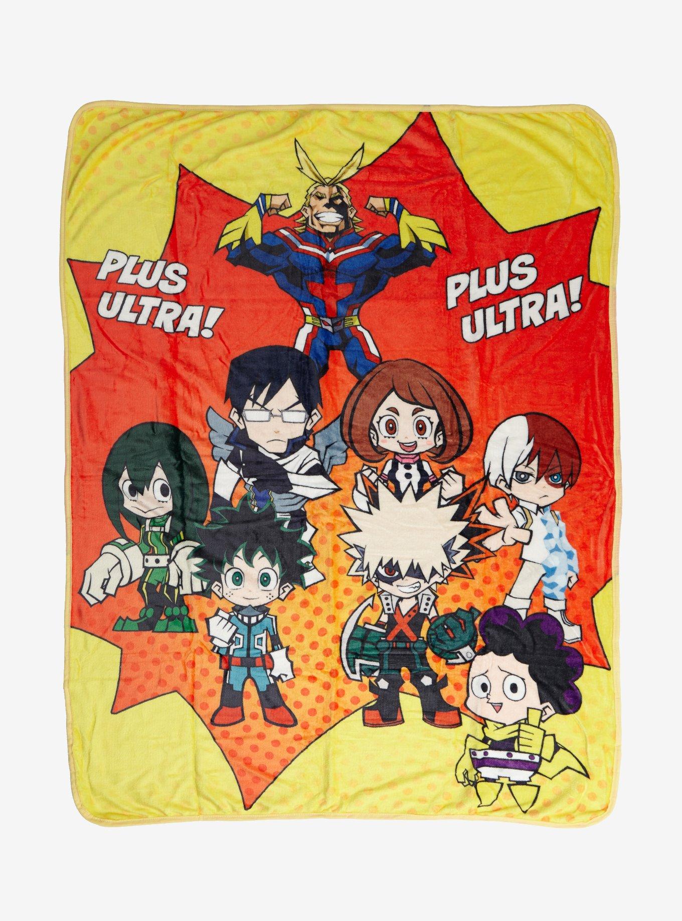My Hero Academia Chibi Throw Blanket - BoxLunch Exclusive, , hi-res
