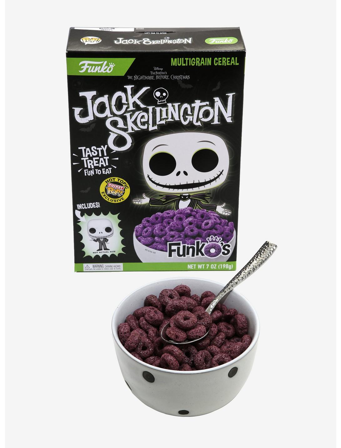 Funko The Nightmare Before Christmas FunkO's Cereal With Pocket Pop! Jack Skellington Cereal Hot Topic Exclusive, , hi-res