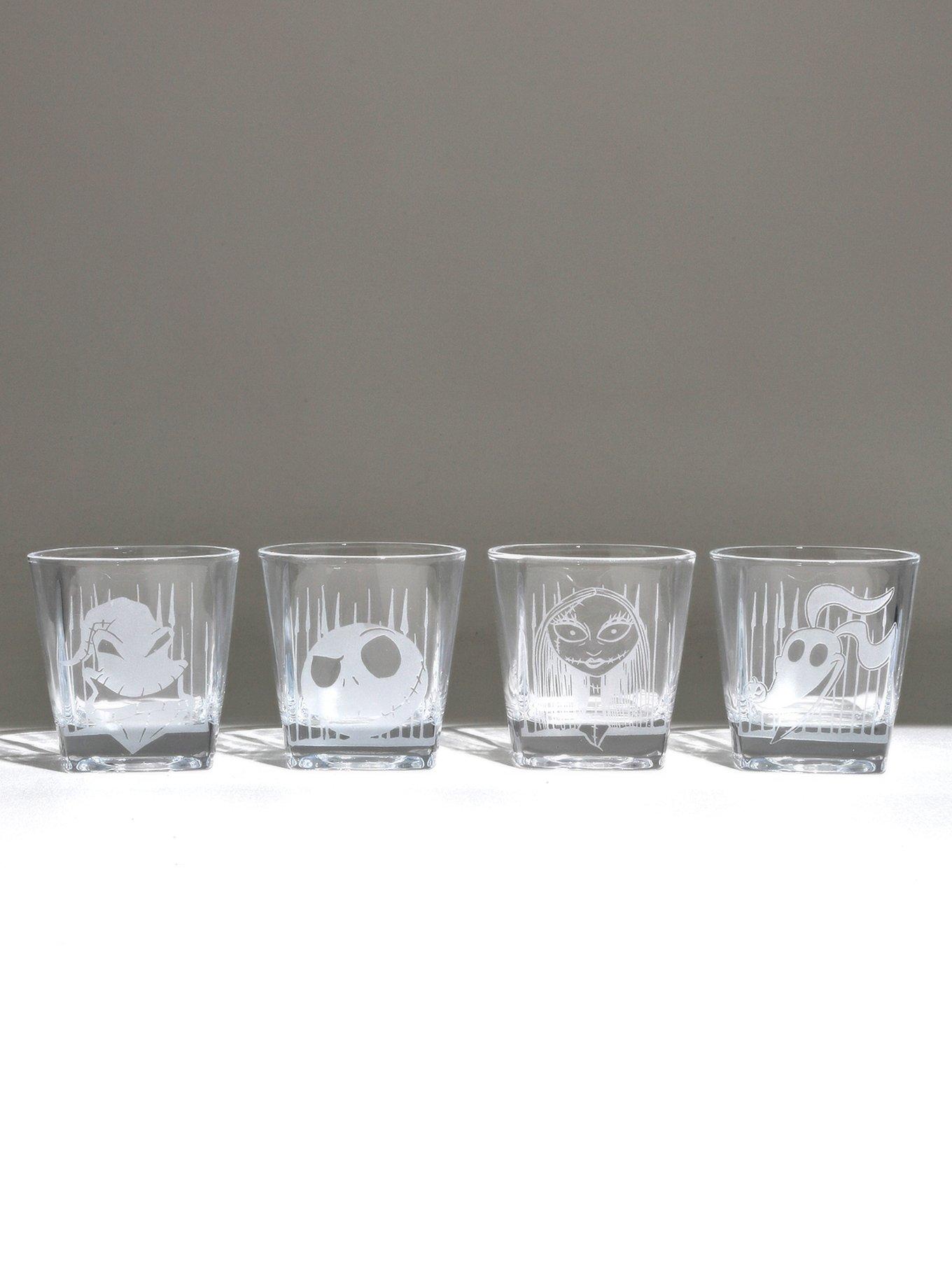 Disney The Nightmare Before Christmas Etched Glass Set