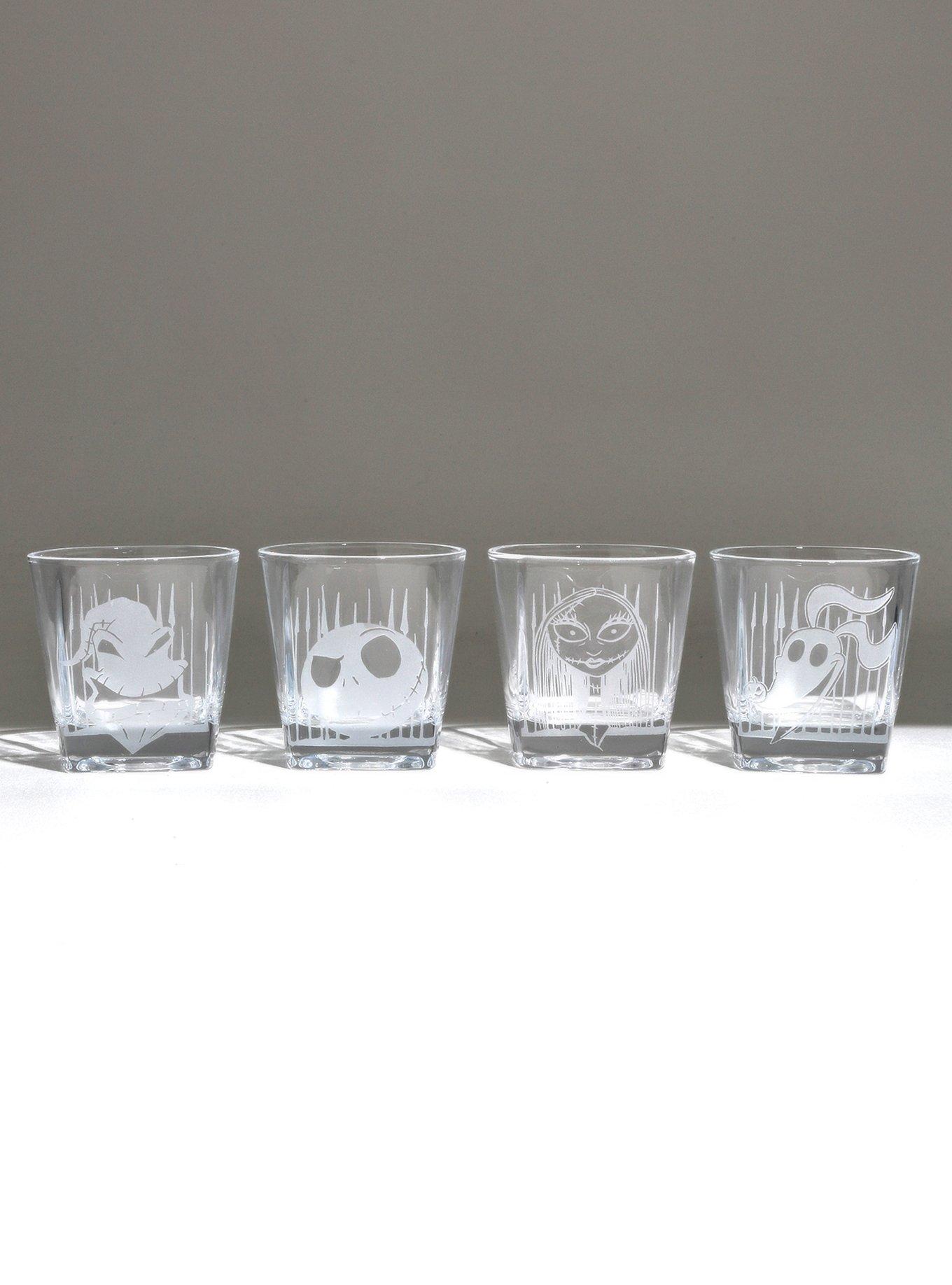 Disney The Nightmare Before Christmas Etched Glass Set, , hi-res