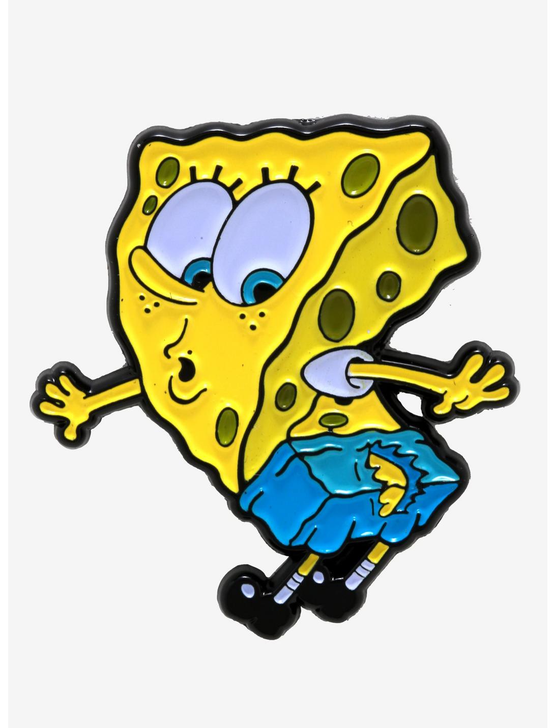 SpongeBob SquarePants Splitting Pants Enamel Pin - BoxLunch Exclusive, , hi-res