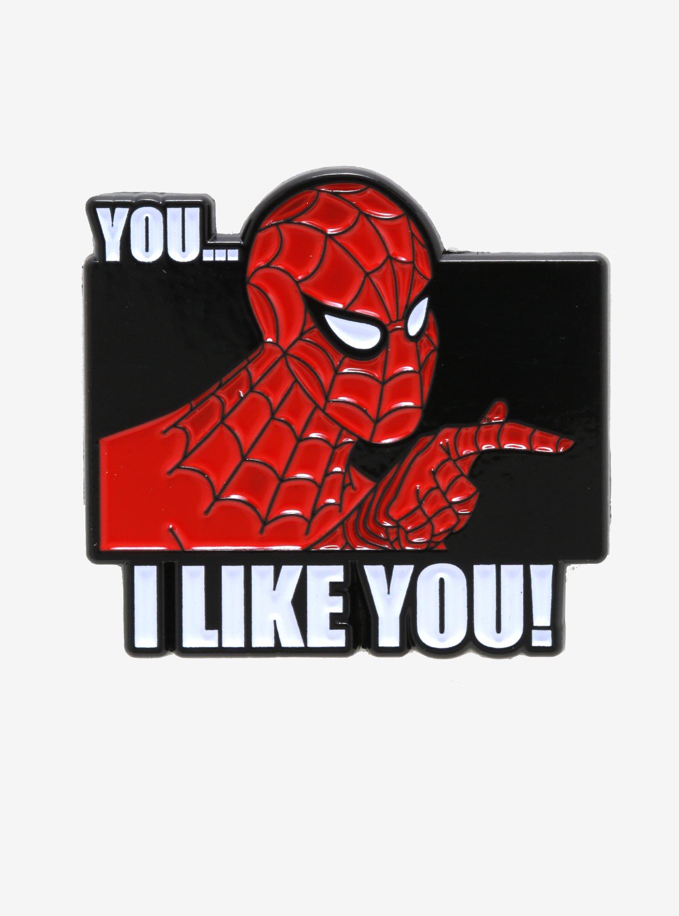 Marvel Spider-Man I Like You Enamel Pin, , hi-res