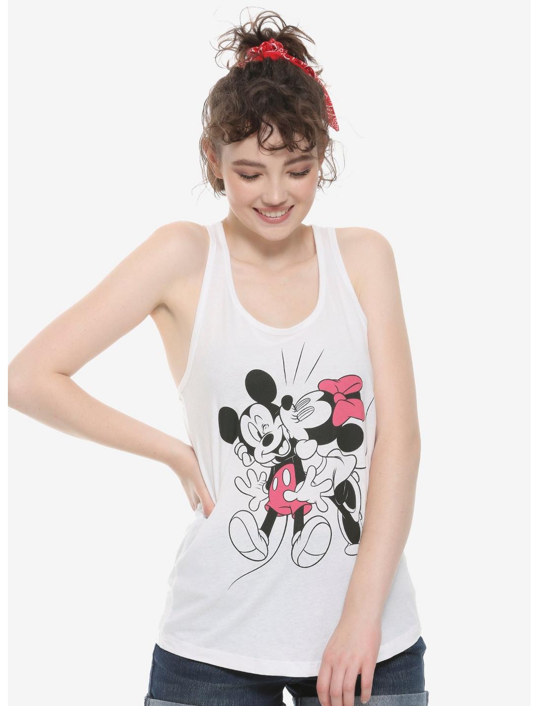 Disney Minnie Mouse & Mickey Mouse Kiss Girls Tank Top, MULTI, hi-res