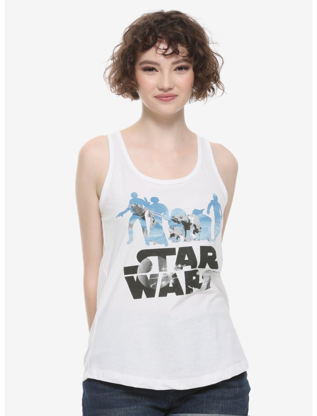 Star Wars Character Silhouettes Girls Tank Top, MULTI, hi-res