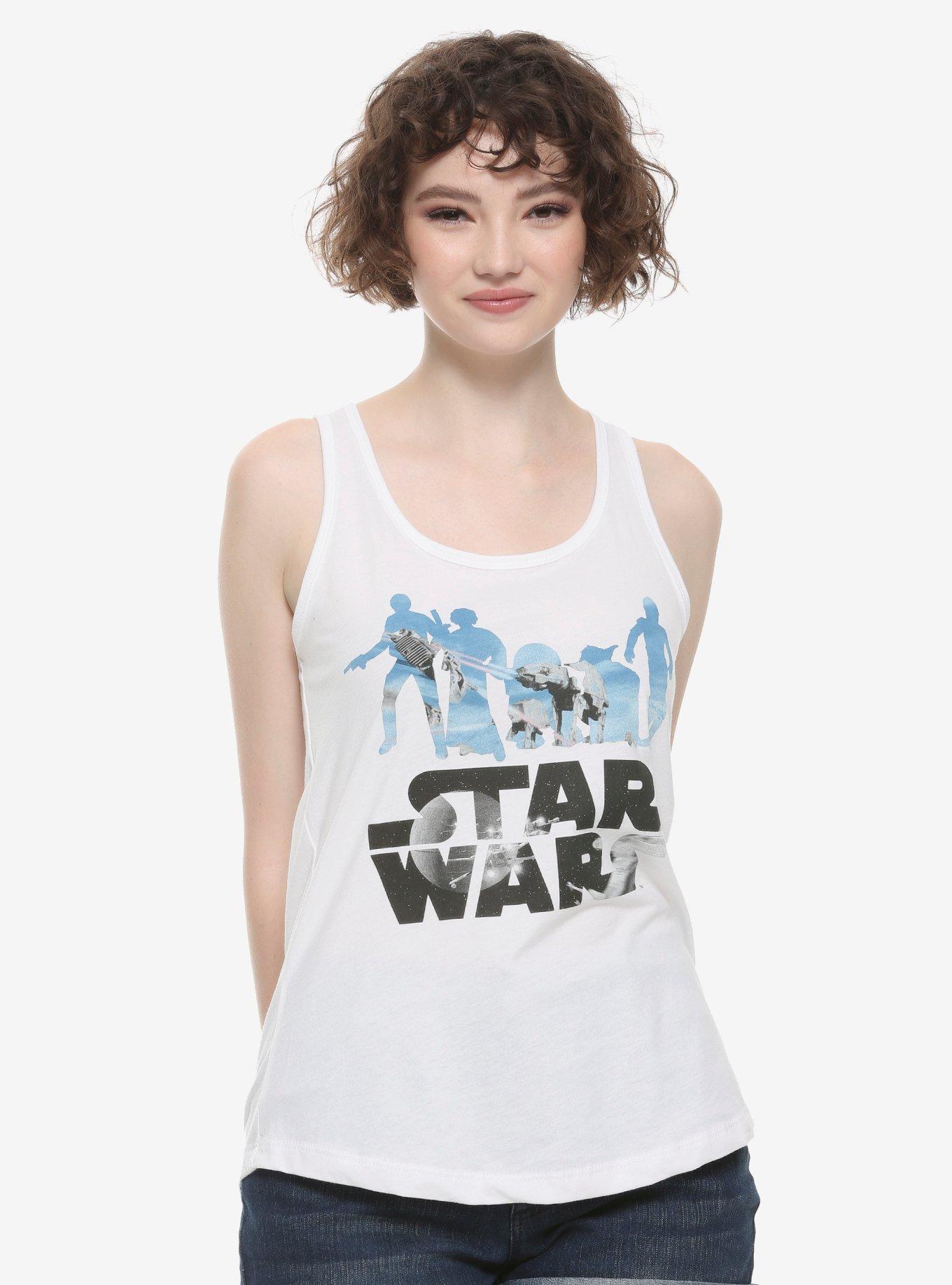 Star Wars Character Silhouettes Girls Tank Top, MULTI, hi-res