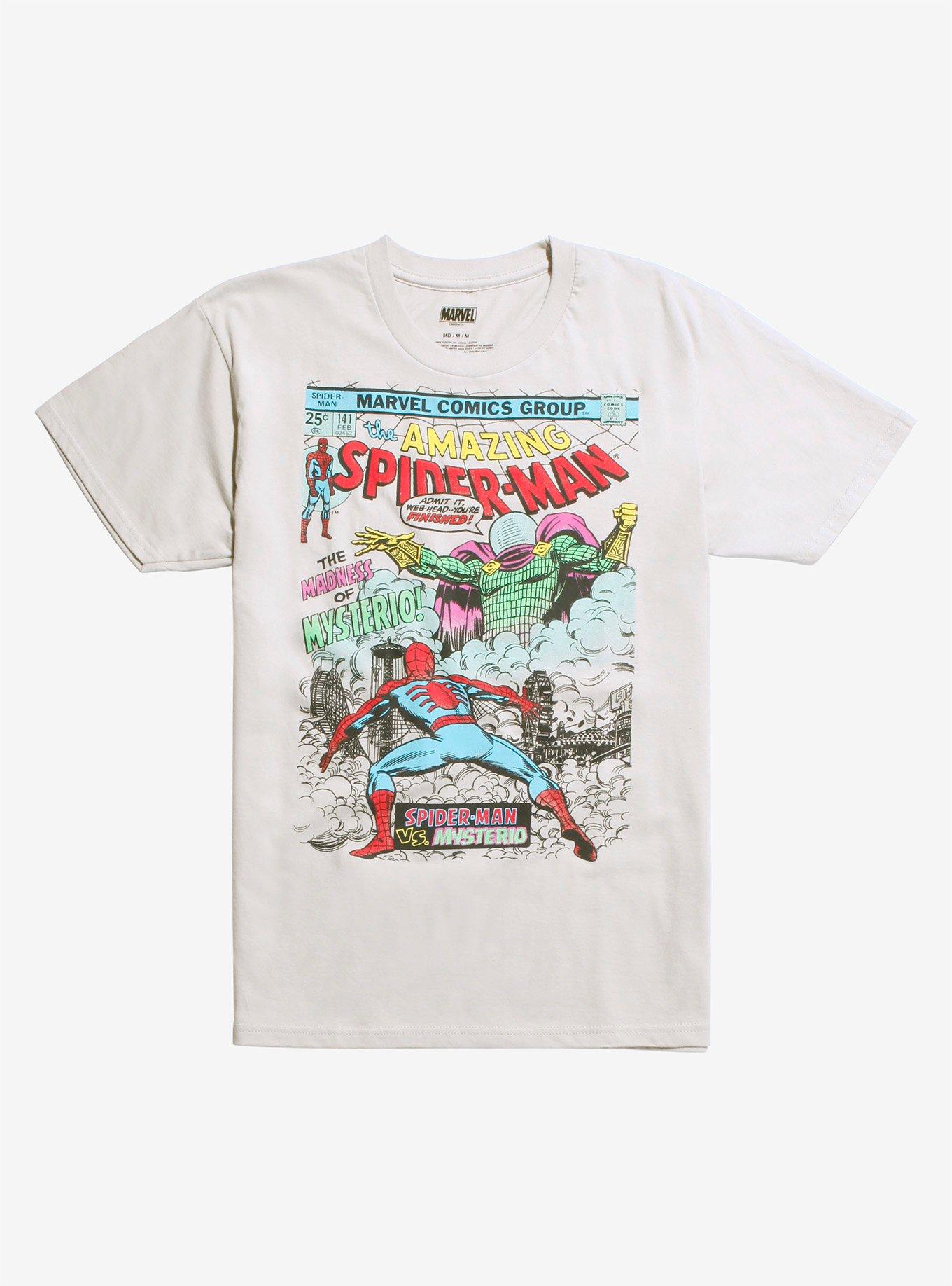 Marvel Spider-Man Vs. Mysterio Comic Book T-Shirt | Hot Topic