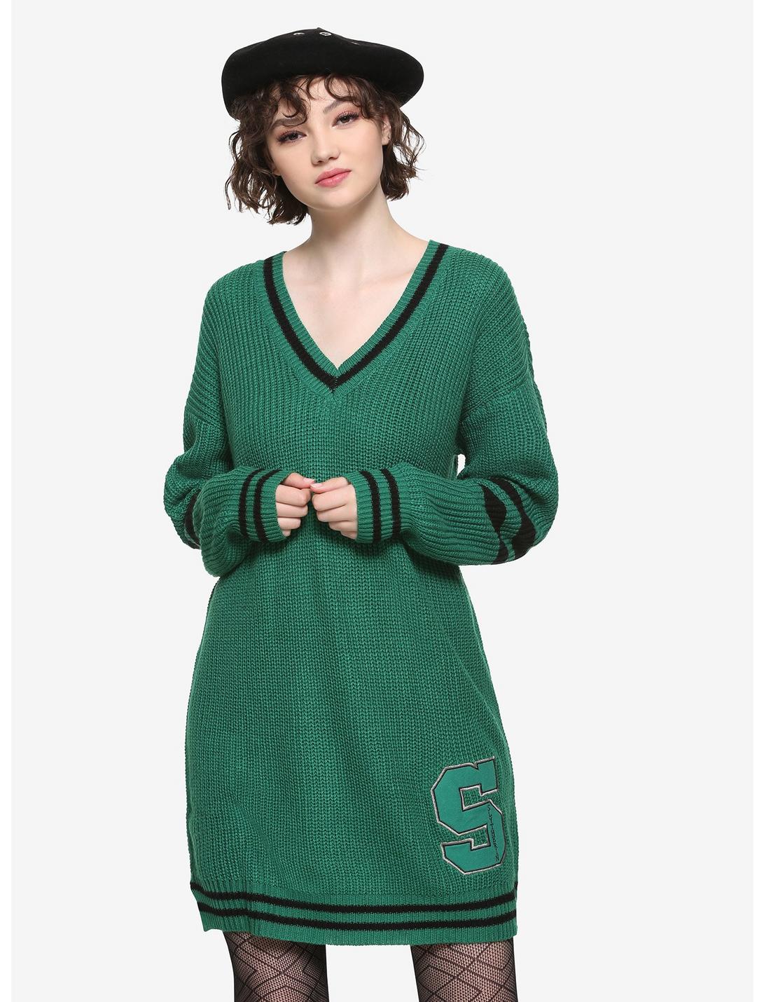 Harry Potter Slytherin Sweater Dress, GREEN, hi-res