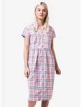 Daisy Street Pink Plaid Button-Front Dress, PLAID - PINK, hi-res