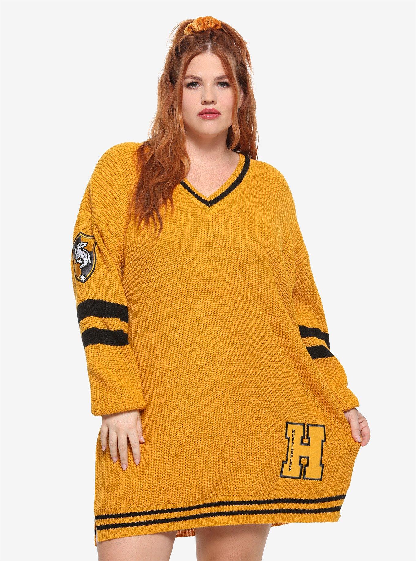 Harry Potter Hufflepuff Sweater Dress Plus Size | Hot Topic