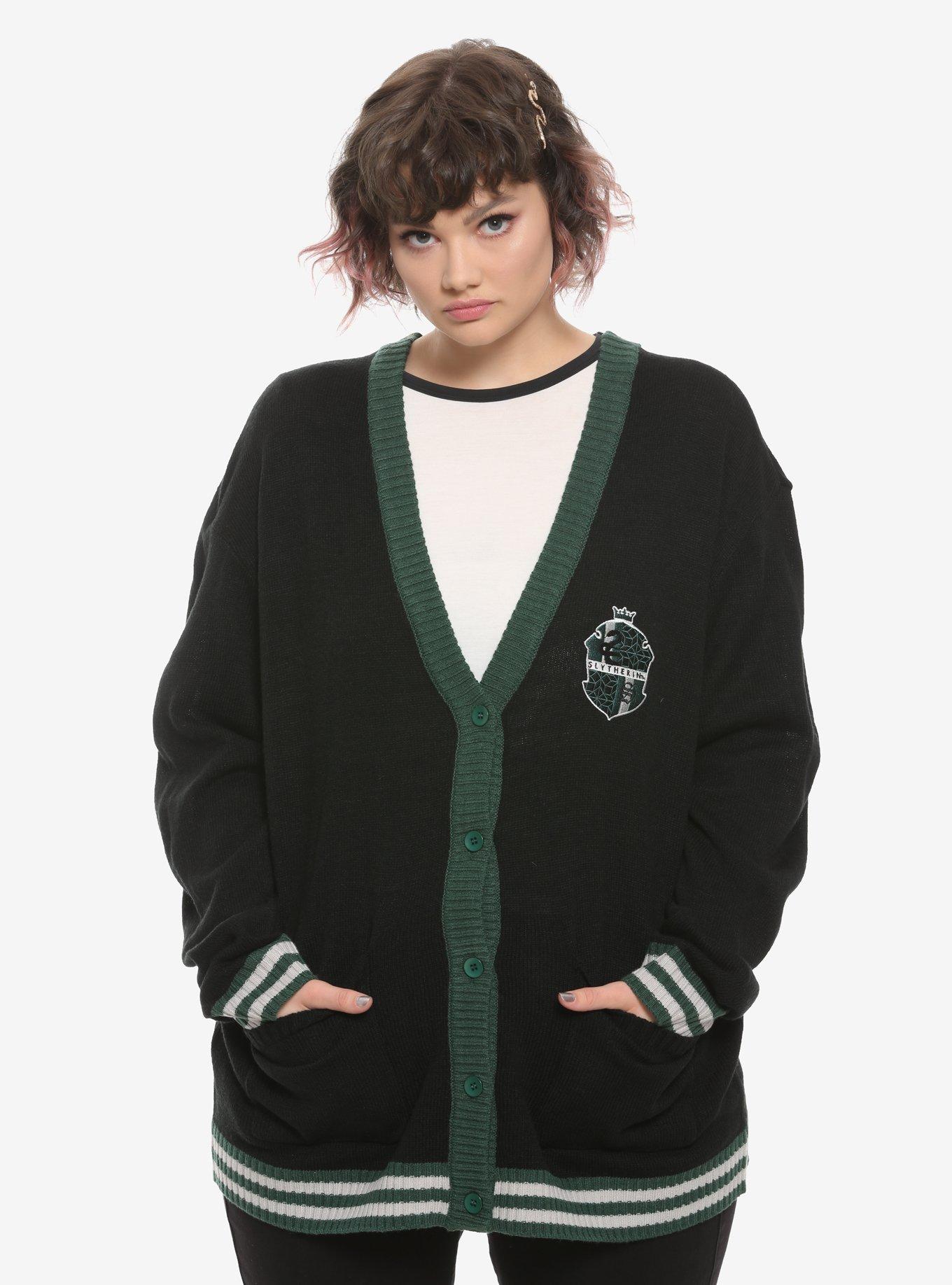 Harry Potter Slytherin Girls Cardigan Plus Size, MULTI, hi-res