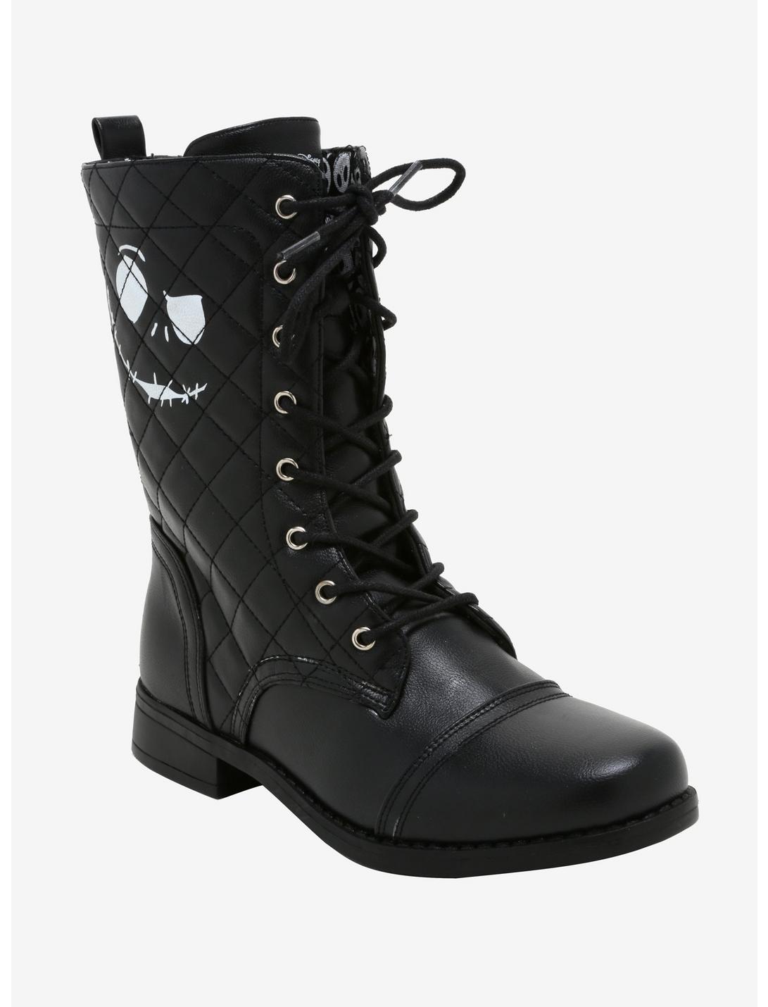 The Nightmare Before Christmas Quilted Jack Combat Boots, MULTI, hi-res