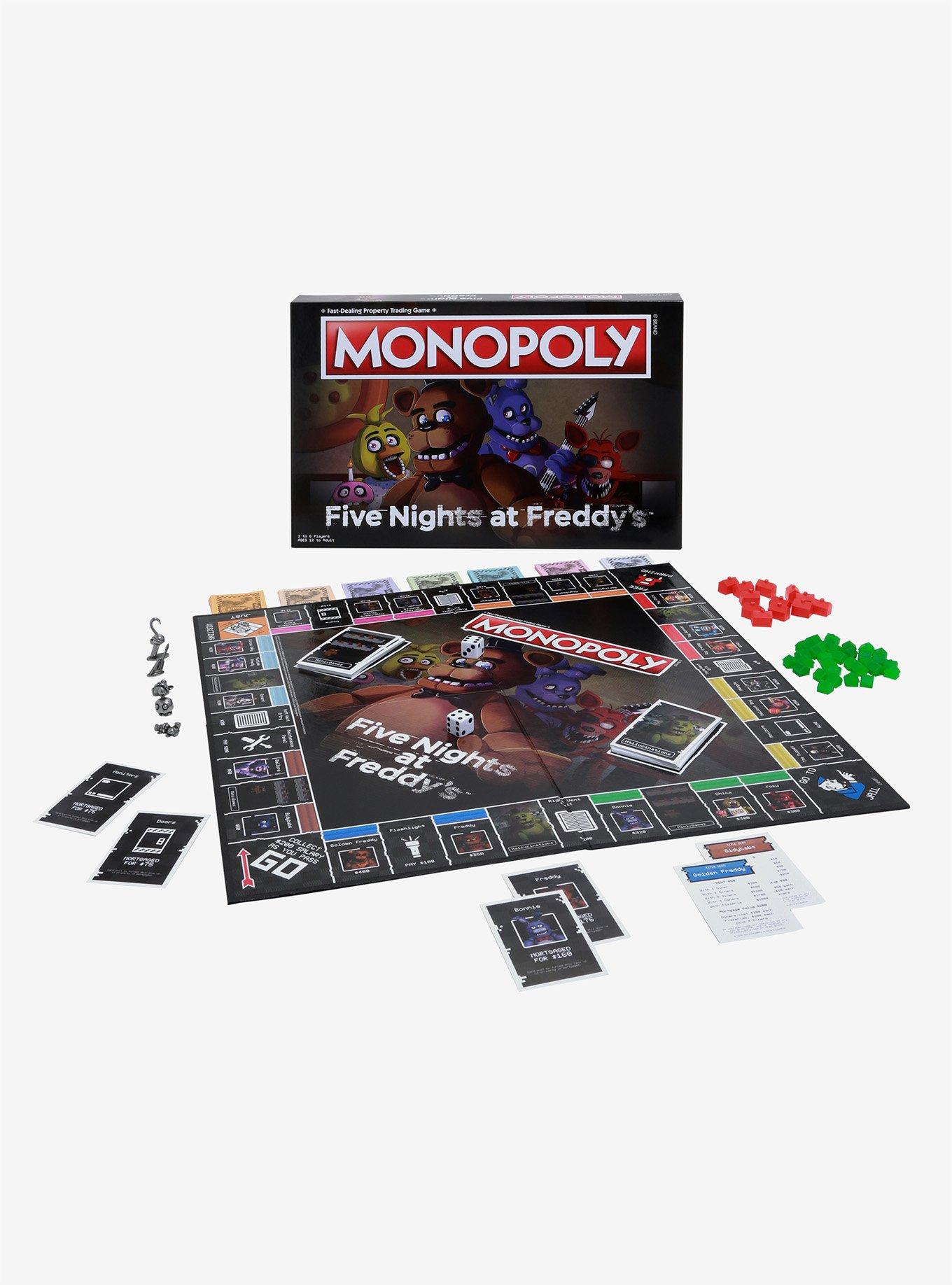 Five Nights At Freddy's Edition Monopoly Board Game | Hot Topic