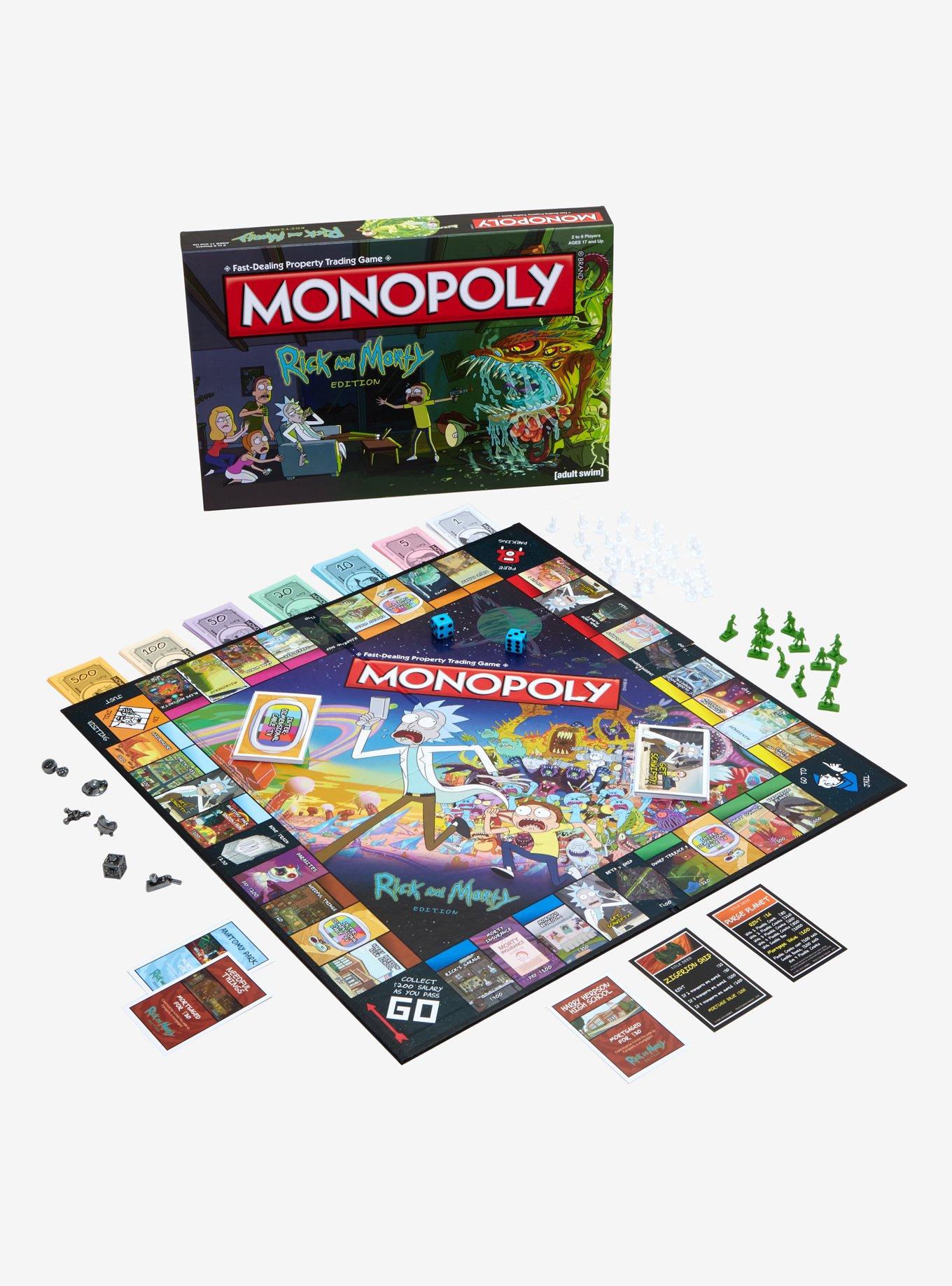 Rick And Morty Edition Monopoly Board Game, , hi-res