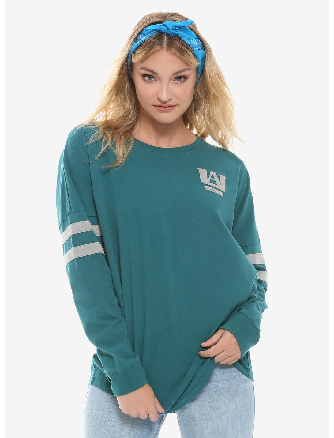 My Hero Academia Teal Girls Athletic Jersey, WHITE, hi-res