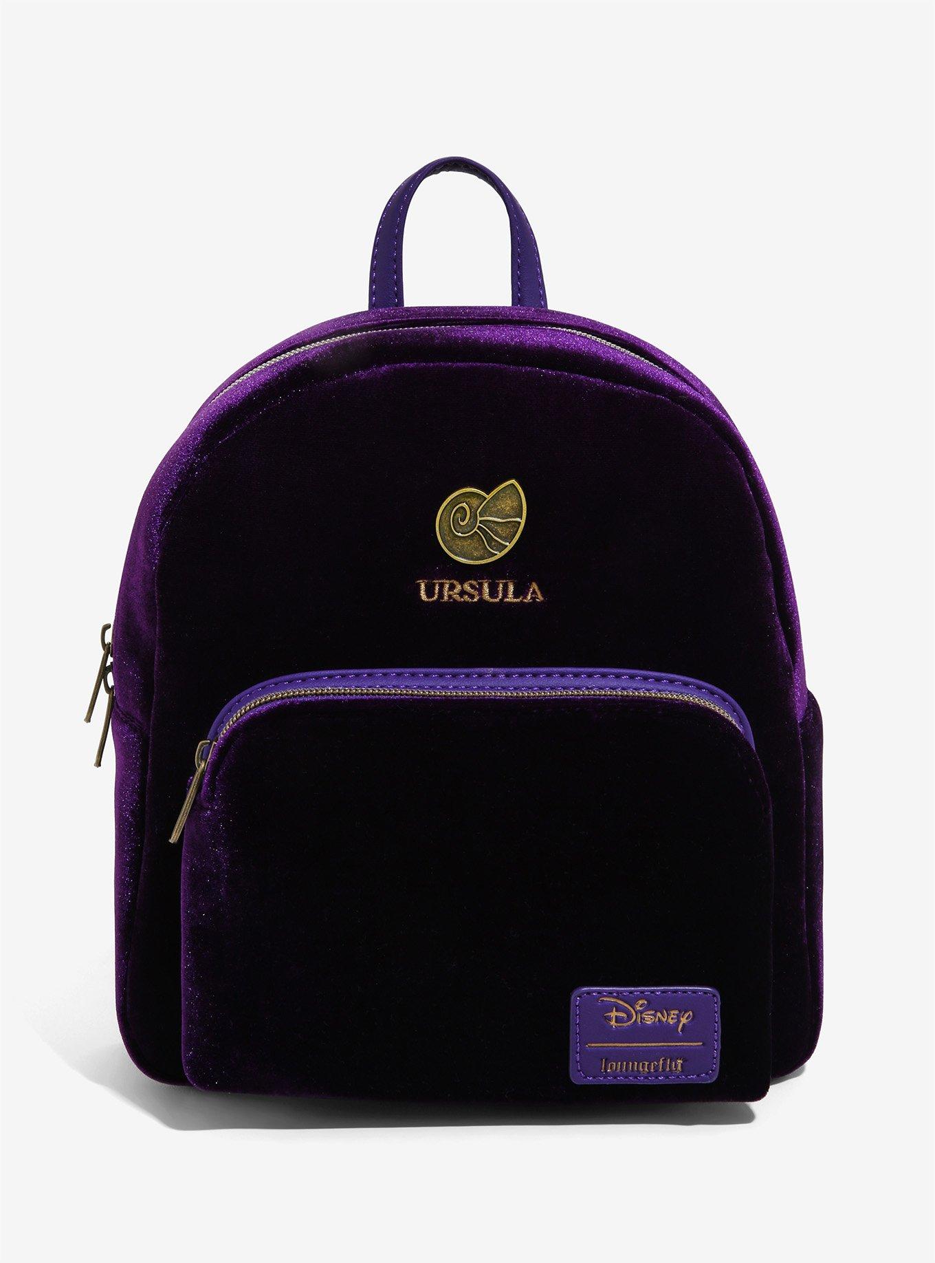 Loungefly Disney Villains Ursula Velvet Mini Backpack, , hi-res