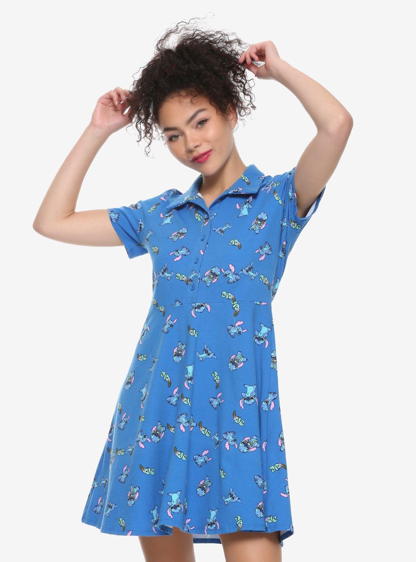 Disney Lilo Stitch Scrump Collared Dress Her Universe