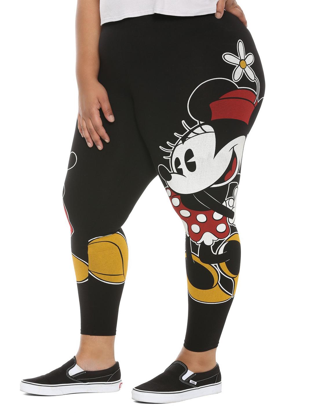 Disney Mickey Mouse & Minnie Mouse Mirrored Leggings Plus Size 