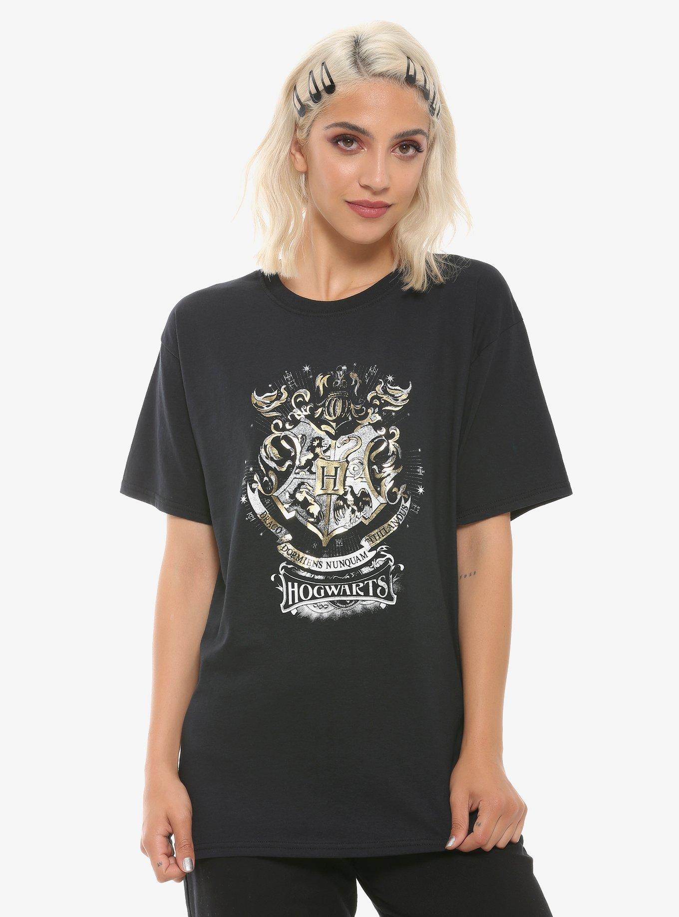 Harry Potter Hogwarts Foil Crest Girls T-Shirt, MULTI, hi-res