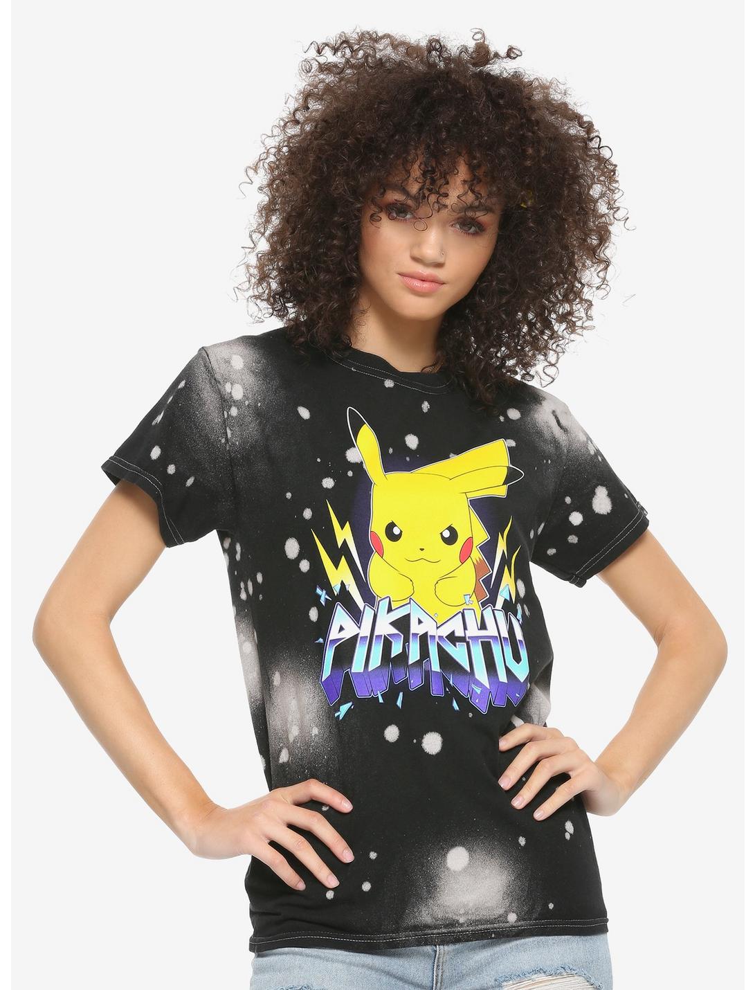 Pokemon Pikachu Metal Wash Girls T-Shirt, MULTI, hi-res