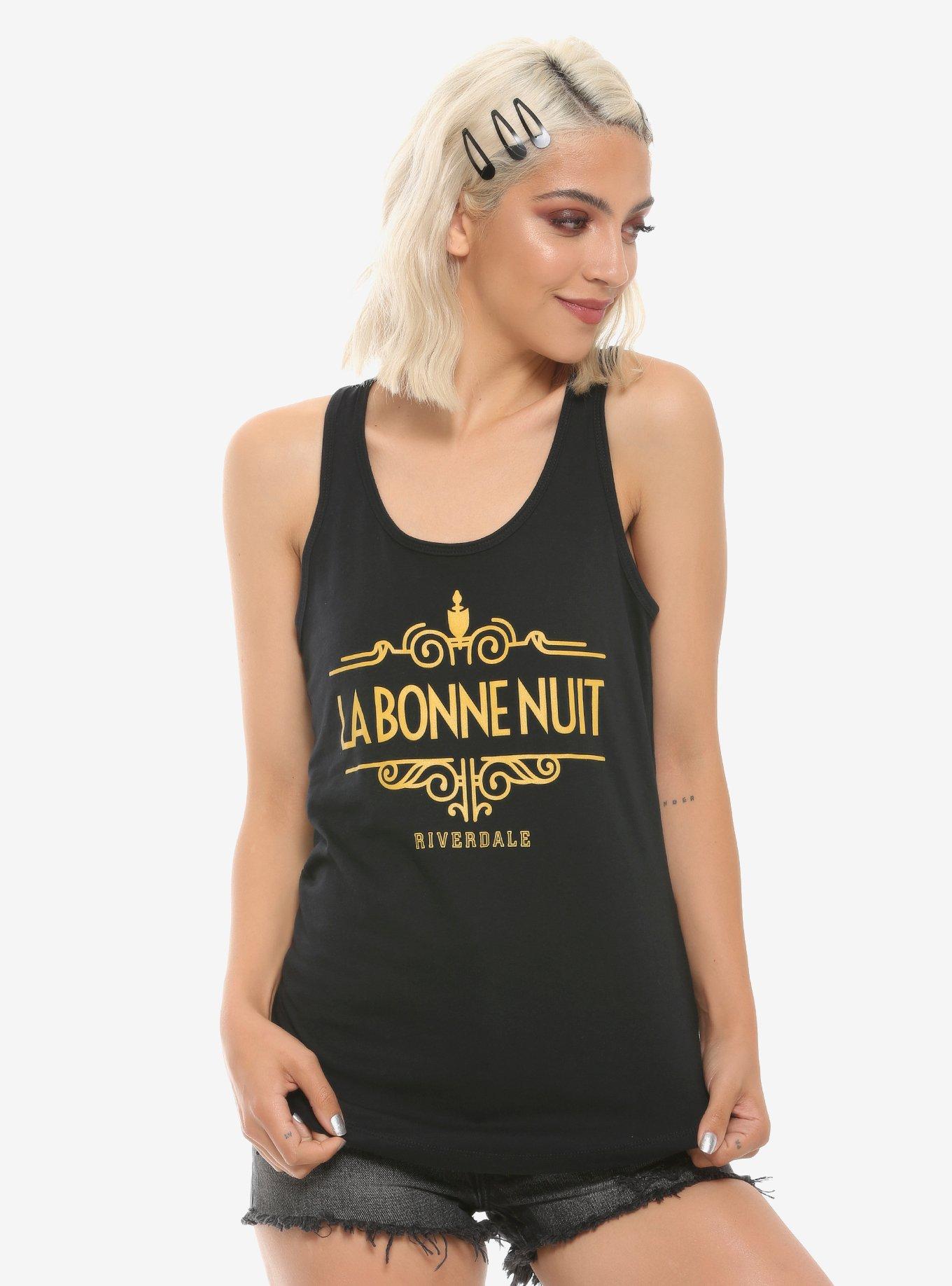 Riverdale La Bonne Nuit Girls Tank Top Hot Topic Exclusive, YELLOW, hi-res