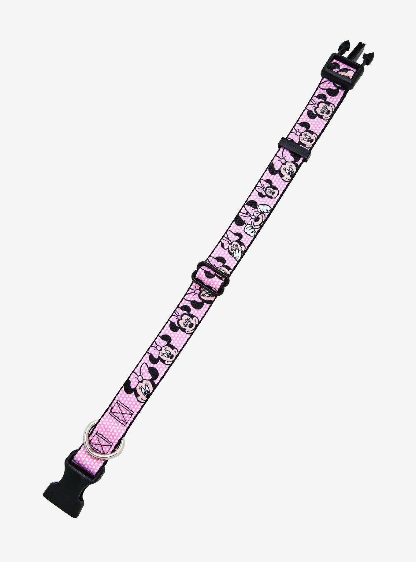 Disney Minnie Mouse Pink & White Polka Dot Pet Collar, MULTI, hi-res view 1