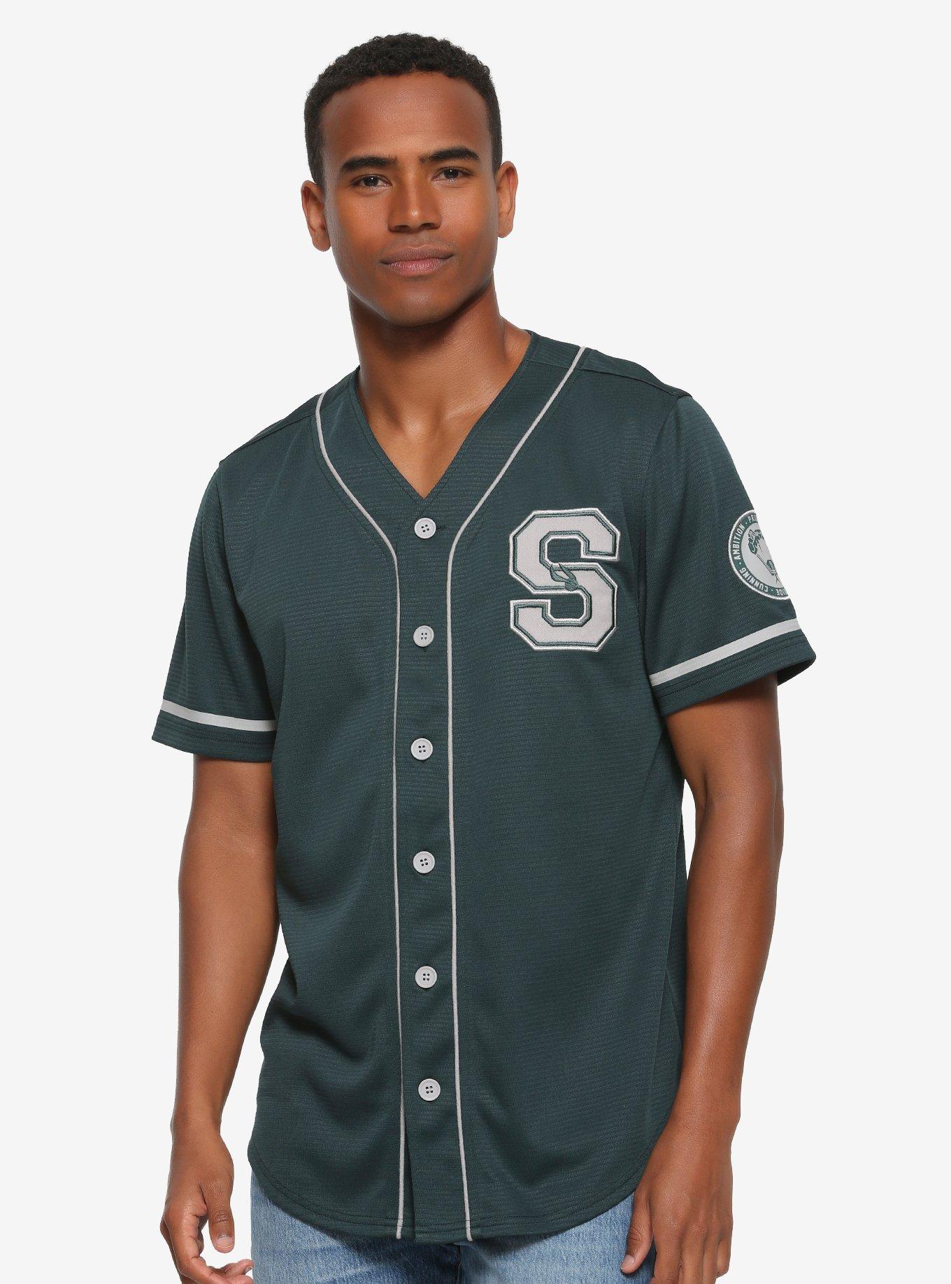 Harry Potter Slytherin Baseball Jersey - BoxLunch Exclusive, GREEN, hi-res