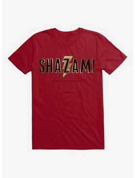 DC Comics Shazam! Gold Name Logo T-Shirt, , hi-res