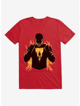 DC Comics Shazam! Billy Shadow Outline Flame Red T-Shirt, , hi-res