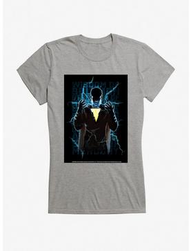 DC Comics Shazam! Billy Lightning Girls Charcoal T-Shirt, HEATHER, hi-res
