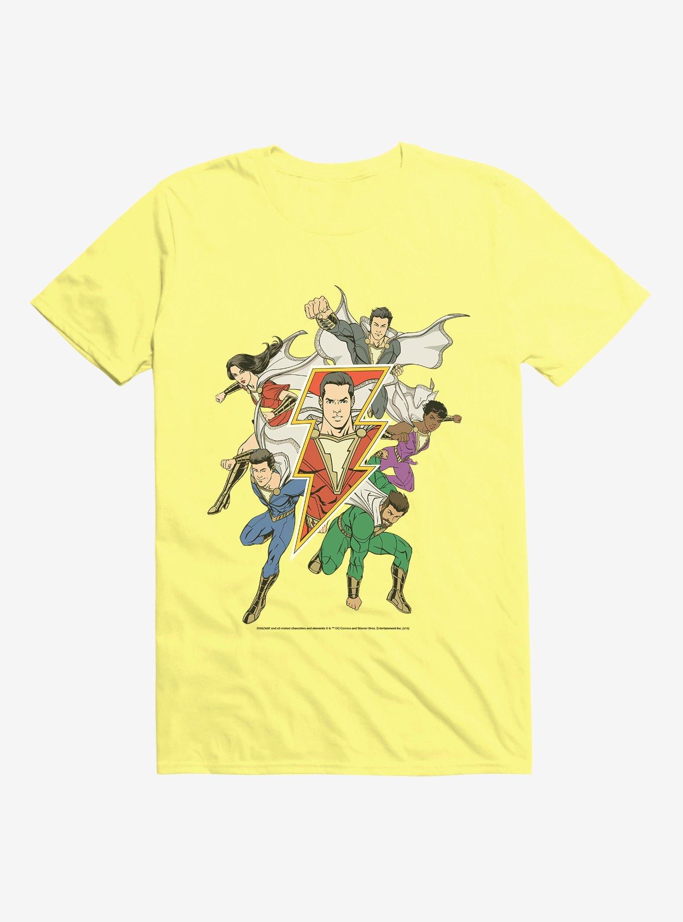 DC Comics Shazam! Group Heroes T-Shirt, SPRING YELLOW, hi-res