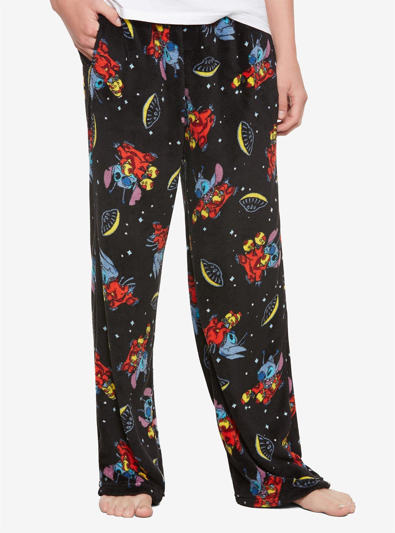 Disney Lilo & Stitch Alien Stitch Plush Pajama Pants, MULTI, hi-res