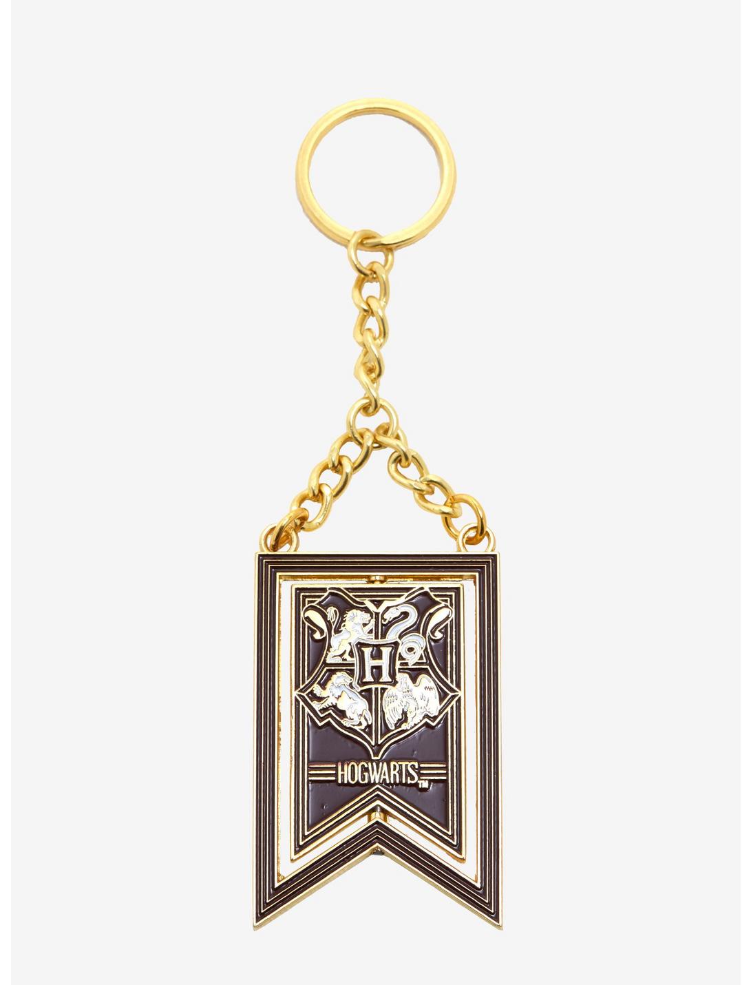 Harry Potter Spinning Crest Keychain - BoxLunch Exclusive, , hi-res