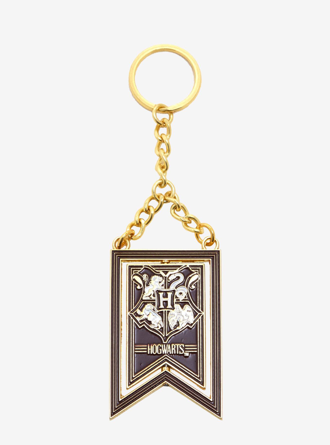 Harry Potter Spinning Crest Keychain - BoxLunch Exclusive, , hi-res
