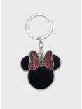 Loungefly Disney Minnie Mouse Plaid Bow Enamel Keychain - BoxLunch Exclusive, , hi-res