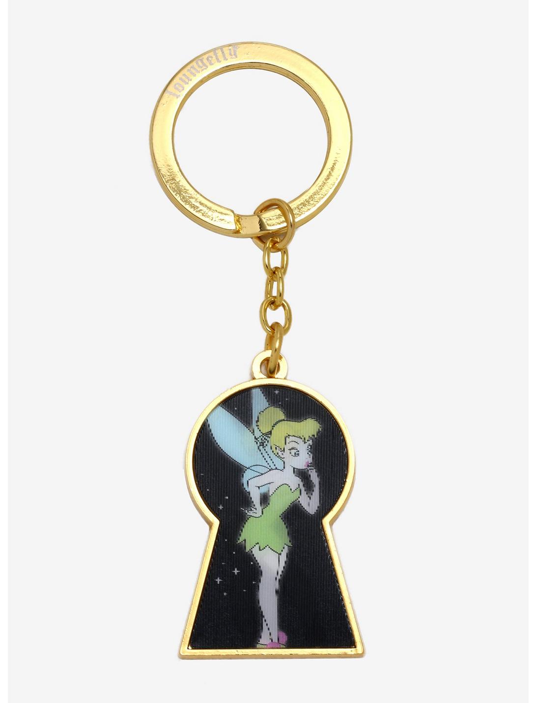 Loungefly Disney Peter Pan Tinker Bell Sassy Lenticular Keychain - BoxLunch Exclusive, , hi-res