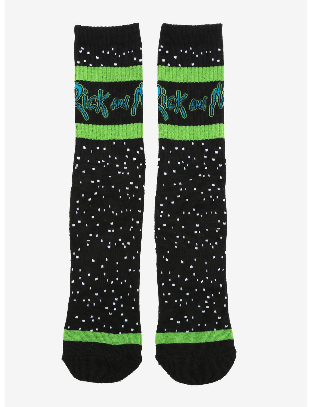 Rick and Morty Title Crew Socks - BoxLunch Exclusive, , hi-res