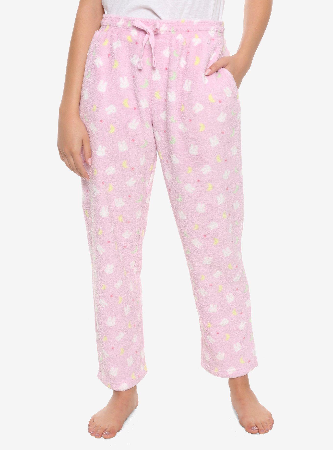 Sailor Moon Bunnies & Moons Girls Plush Pajama Pants, MULTI, hi-res