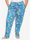 SpongeBob SquarePants Blue Tie-Dye Girls Pajama Pants Plus Size, TIE DYE, hi-res