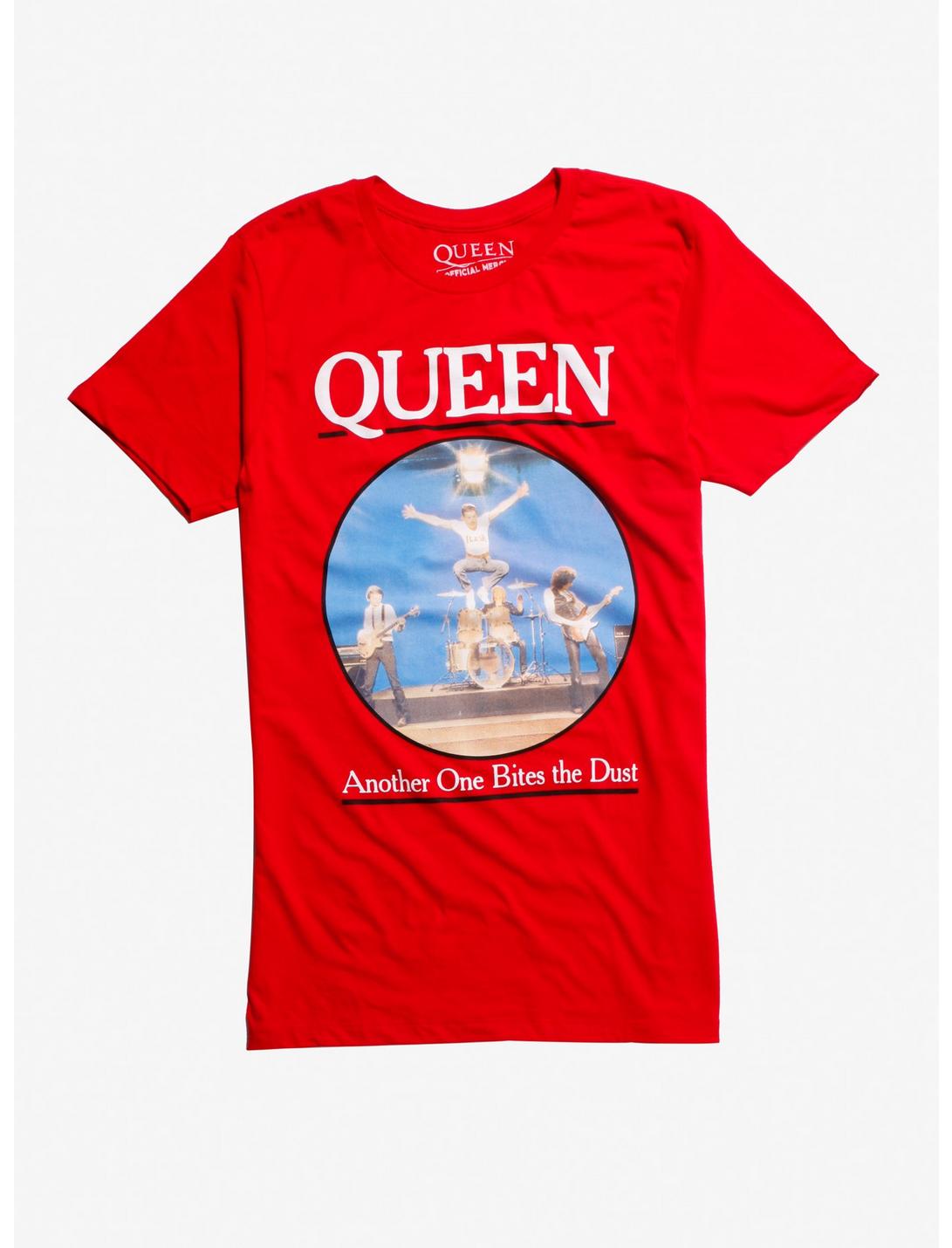 Queen Another One Bites The Dust T-Shirt, RED, hi-res